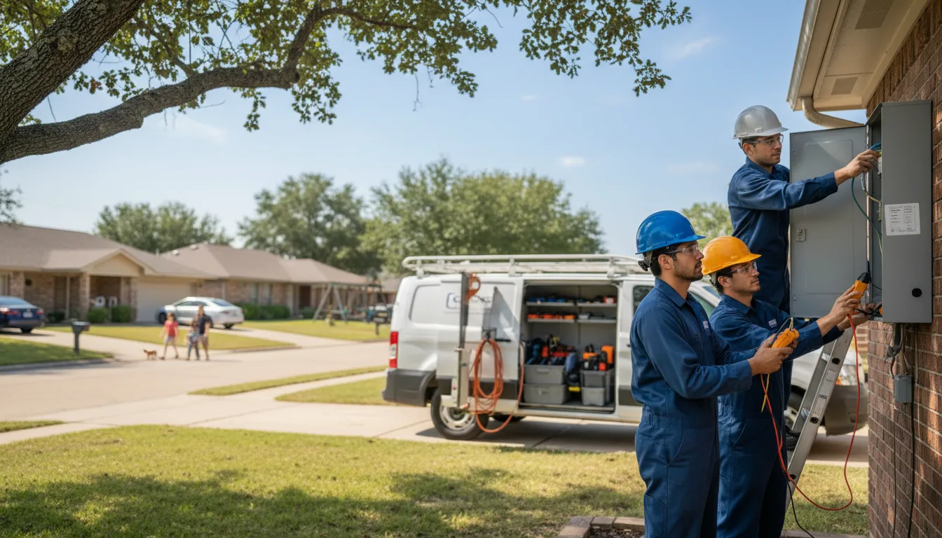 Certified electrician providing emergency electrical services in Morris Chapel, TN